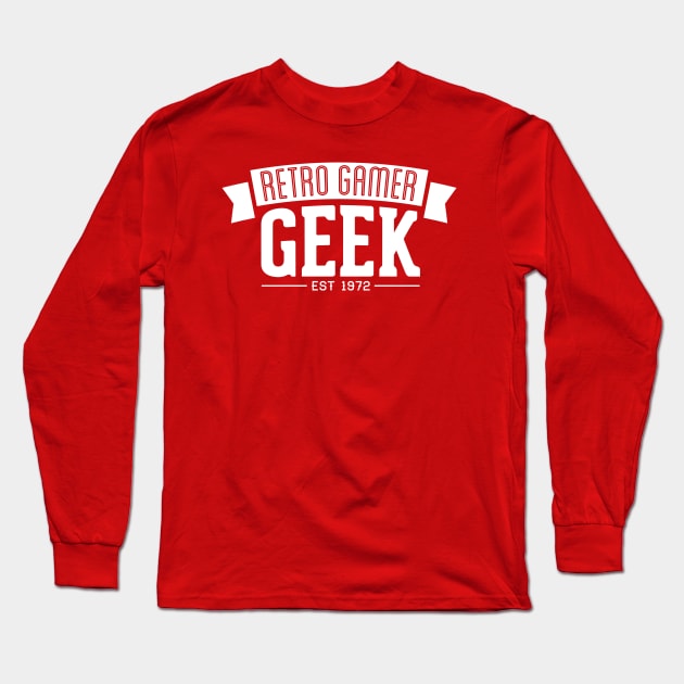 Retro Gamer GEEK Long Sleeve T-Shirt by RetroReview